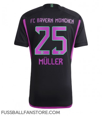 Bayern Munich Thomas Muller #25 Replik Auswärtstrikot 2023-24 Kurzarm
